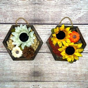 Handmade fall wall hanging decor